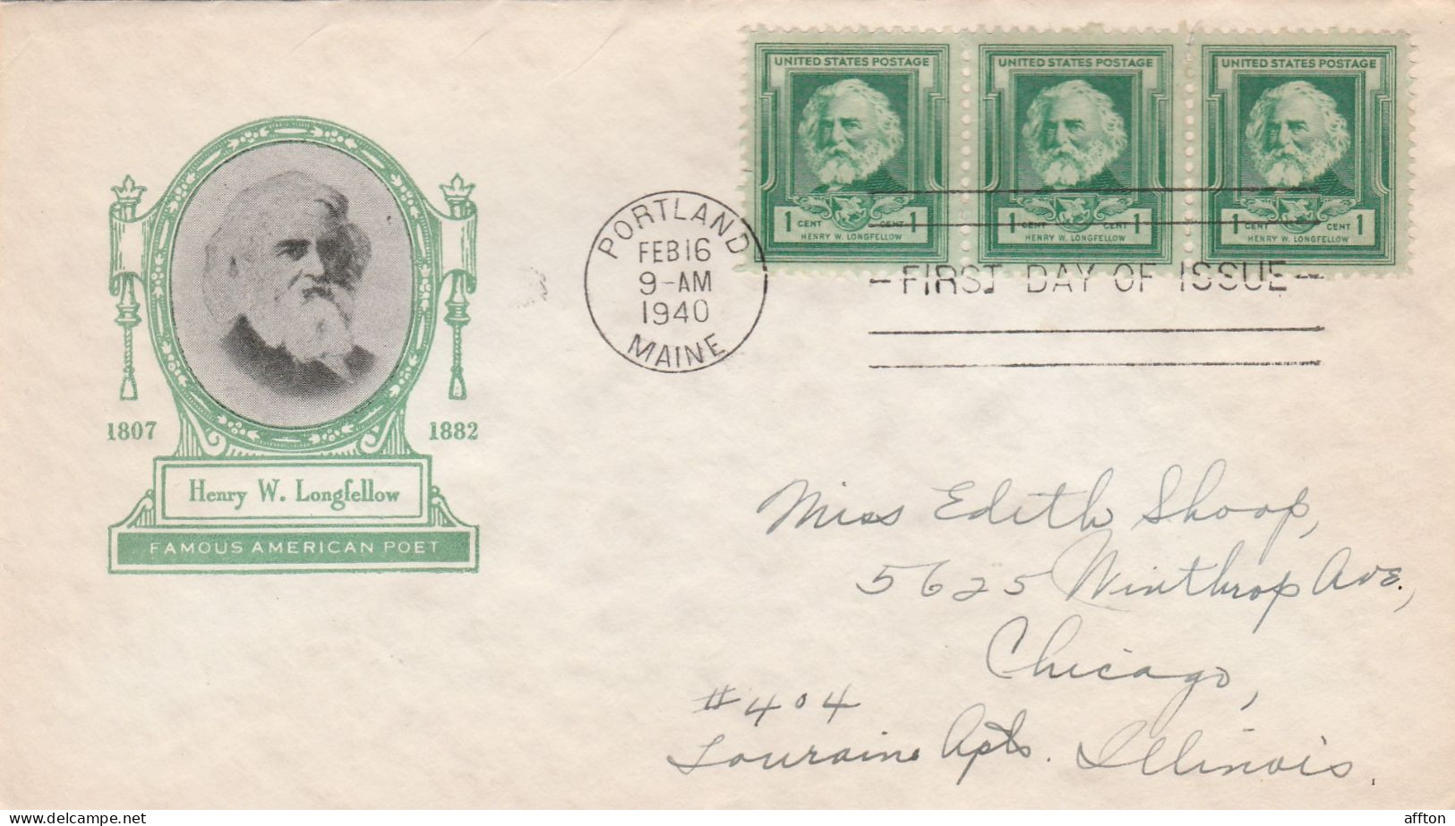 United States 1940 FDC Mailed - 1851-1940