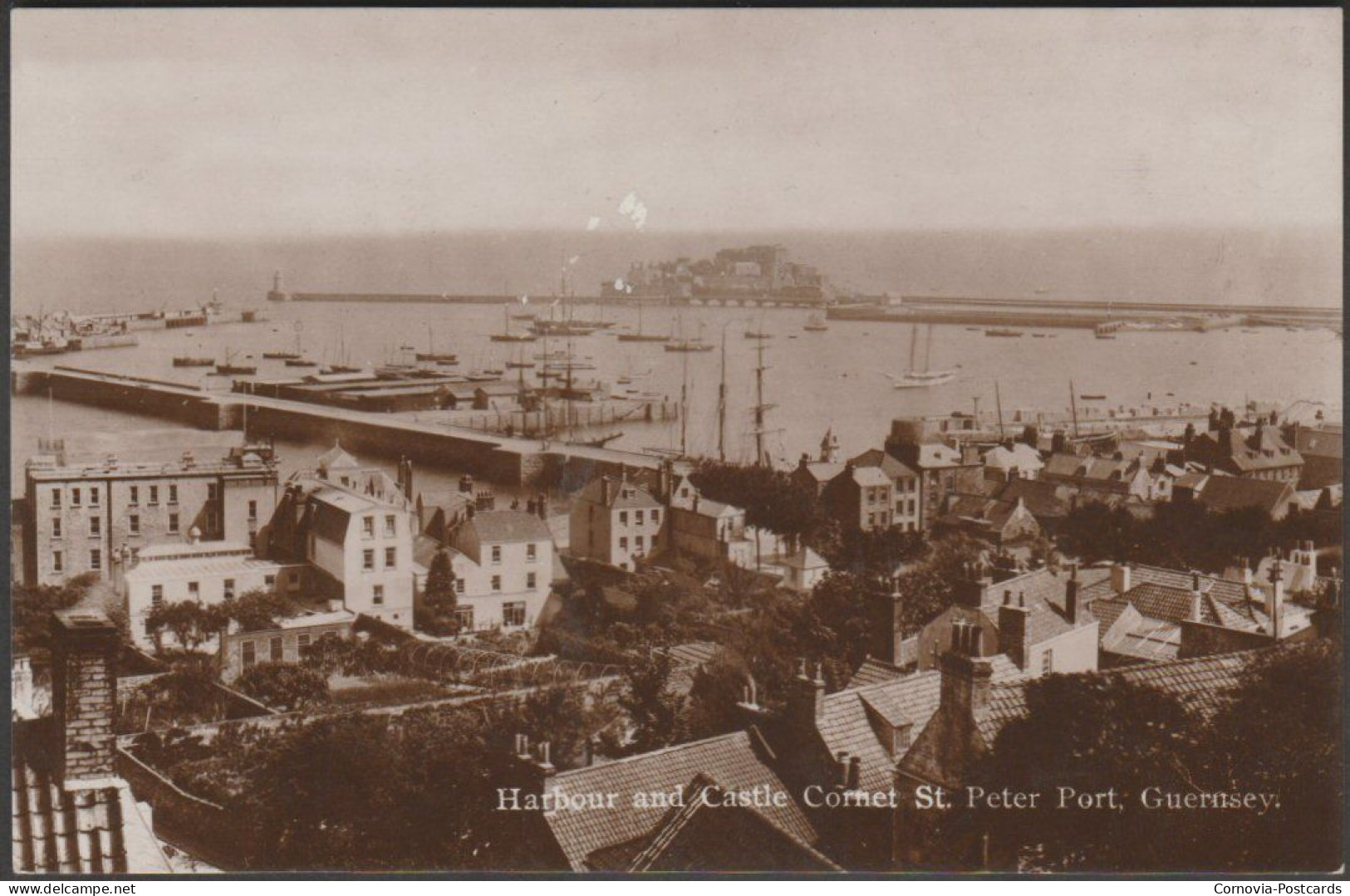 Harbour And Castle Cornet, St Peter Port, Guernsey, C.1910 - Milton RP Postcard - Guernsey