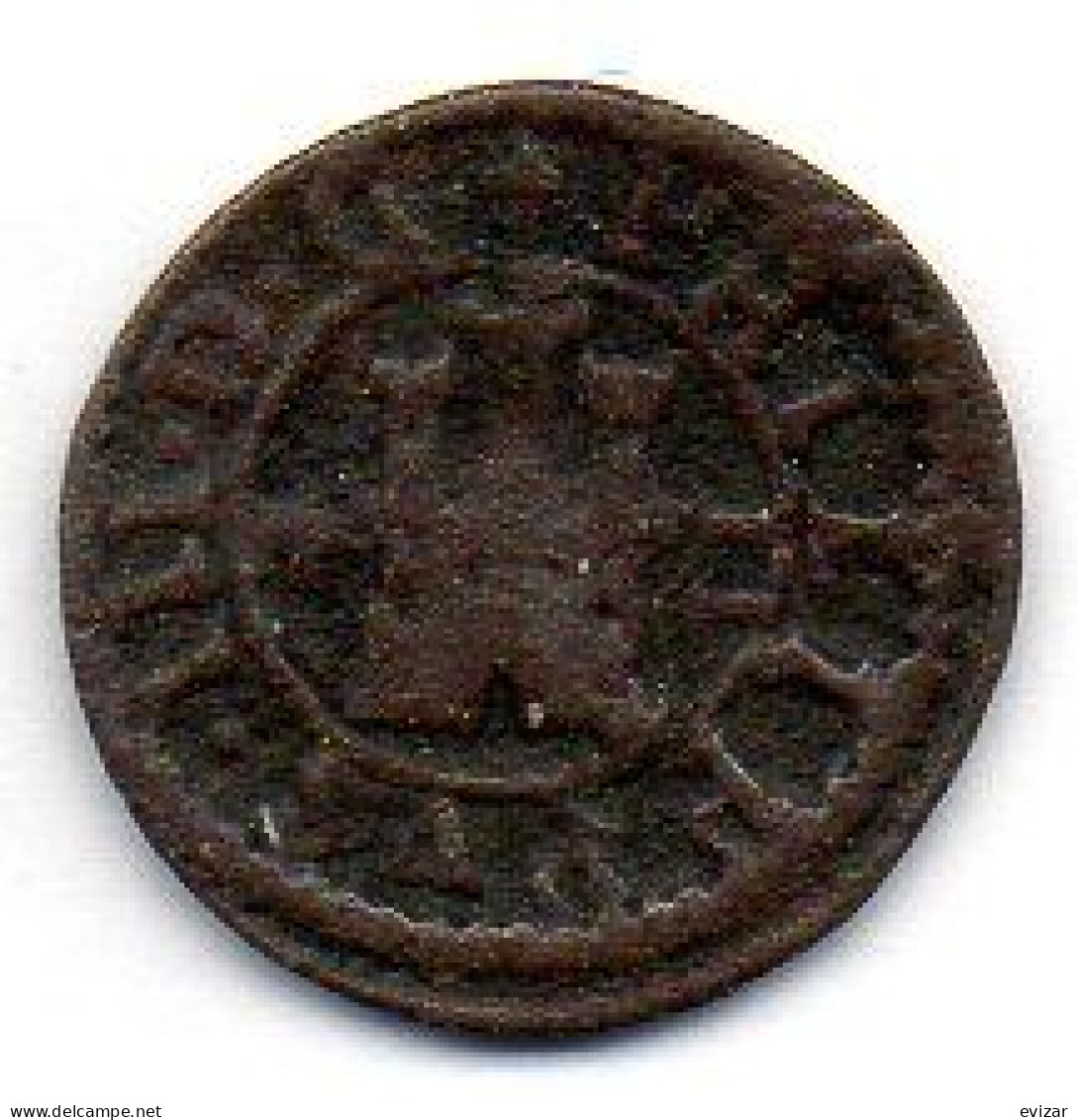 SPAIN, 2 Maravedis, Copper, Year 1605, KM # 7.7, FELIPE III - Otros & Sin Clasificación