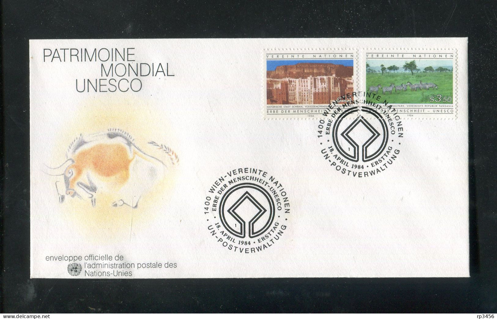 "UNO-WIEN" 1984, Partie Mit 3 FDC (80049) - Lots & Kiloware (max. 999 Stück)