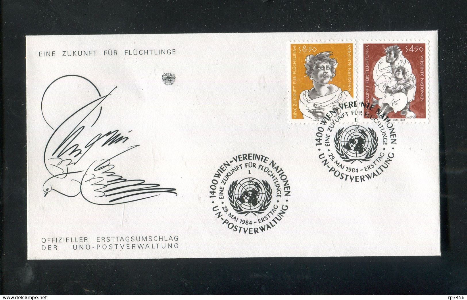 "UNO-WIEN" 1984, Partie Mit 3 FDC (80049) - Lots & Kiloware (mixtures) - Max. 999 Stamps