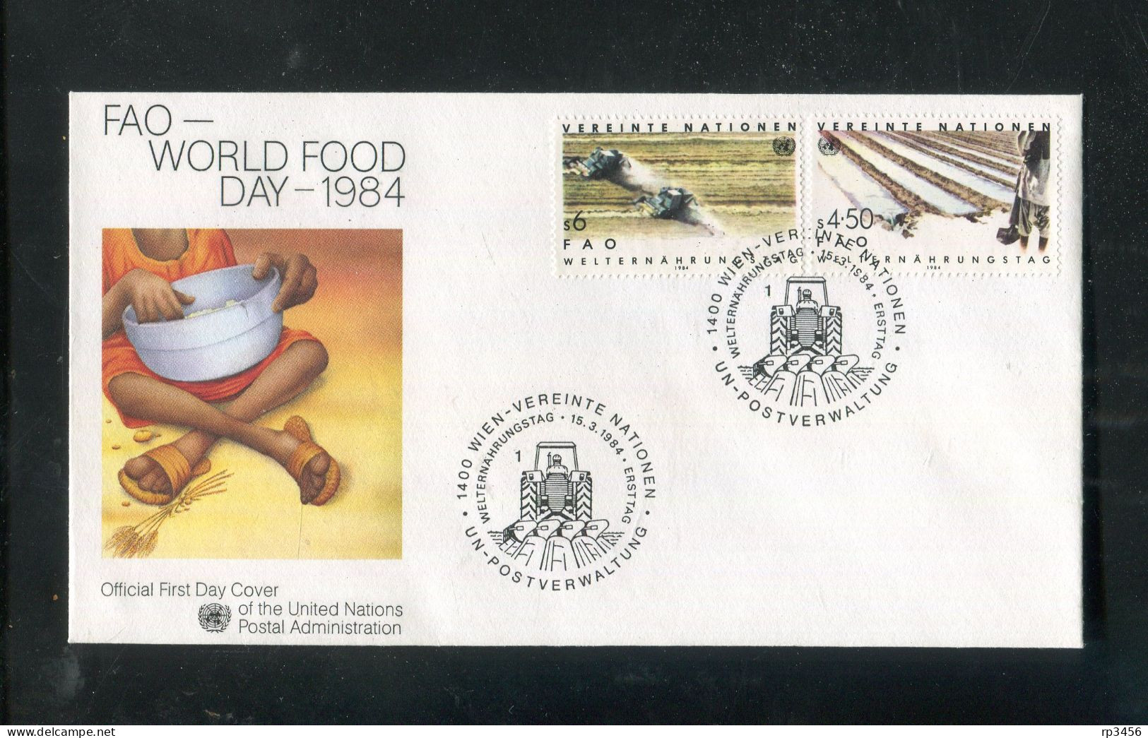 "UNO-WIEN" 1984, Partie Mit 3 FDC (80049) - Lots & Kiloware (mixtures) - Max. 999 Stamps