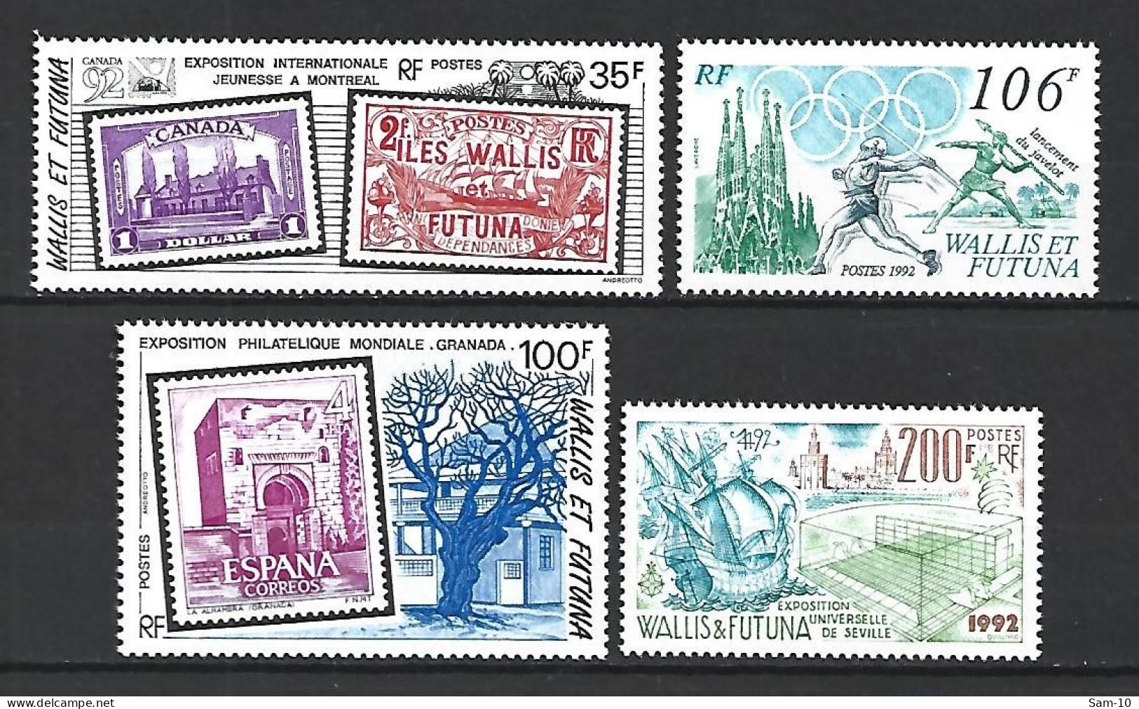 Timbre Wallis & Futuna Neuf **  N 426 / 429 - Unused Stamps