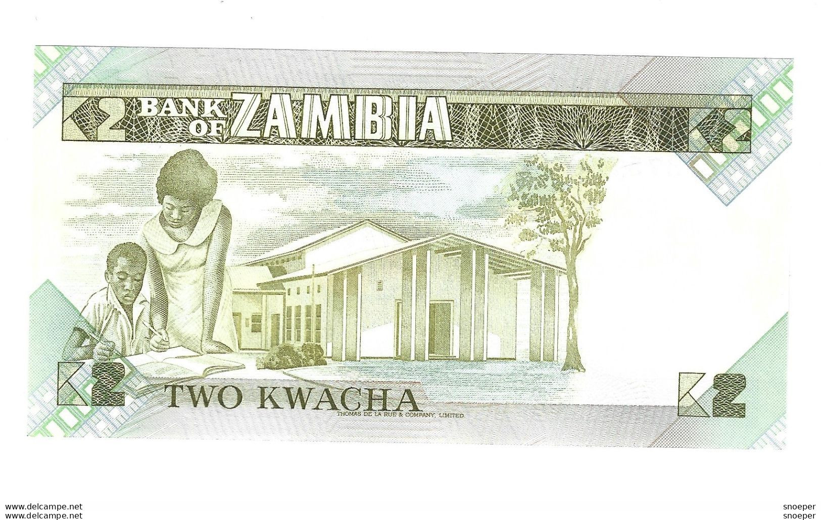 *zambia 2 Kwacha 1980-88    24c   Unc - Zambie