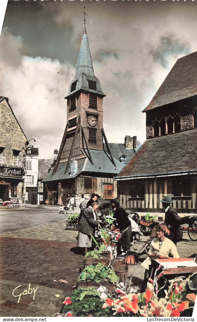 FRANCE - Honfleur (Calvados) - Vue Générale De L'église Et Clocher Sainte Catherine - Animé - Carte Postale - Honfleur