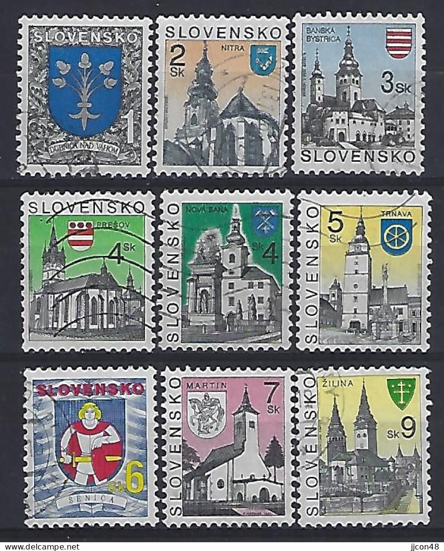 Slovakia 1993-1998  City Arms (o) - Used Stamps