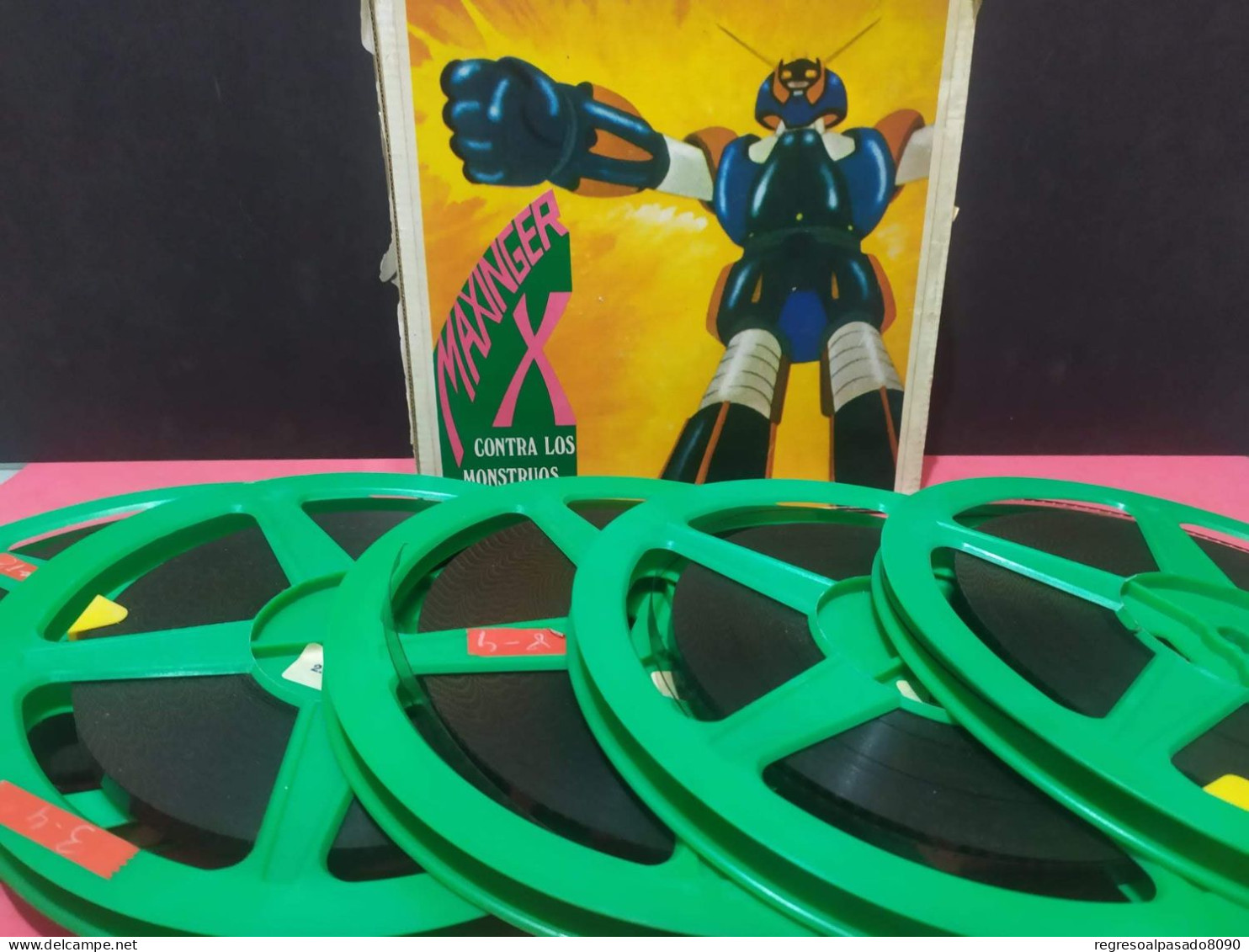 Antigua Pelicula Super 8 Dibujos Animados Maxinger X ( Gloizer X) Creadores De Mazinger Z 1976 - Autres Formats