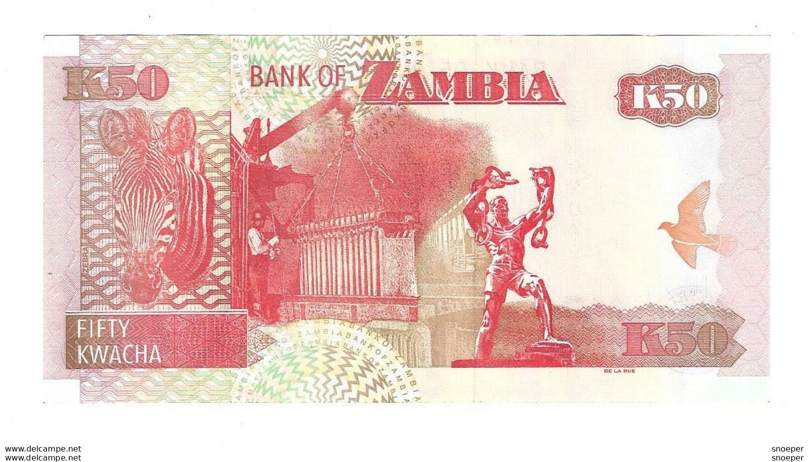 Zambia 50 Kwacha 2008  37g    Unc - Sambia