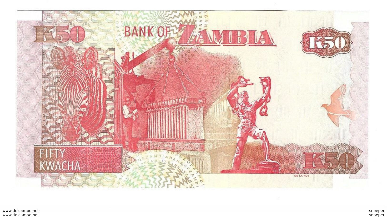 *zambia 50 Kwacha 2009  37h    Unc - Zambia