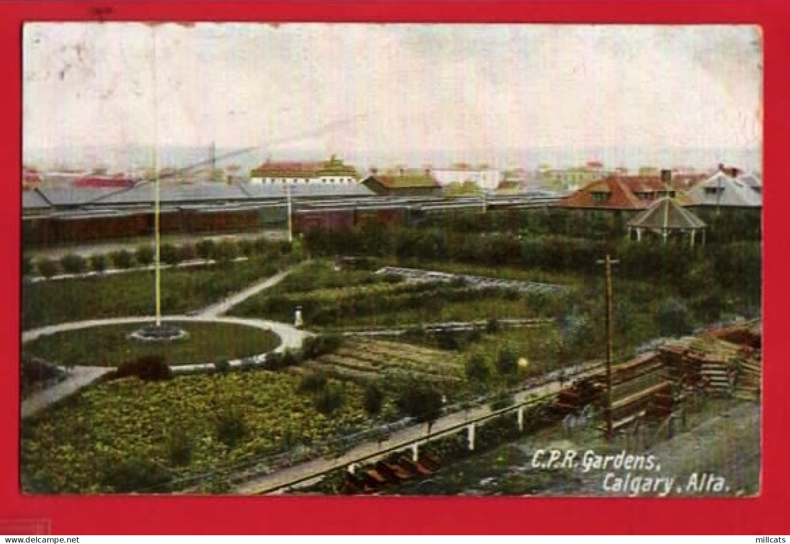 CANADA  ALBERTA   CALGARY   CPR GARDENS  Pu 1907 - Calgary