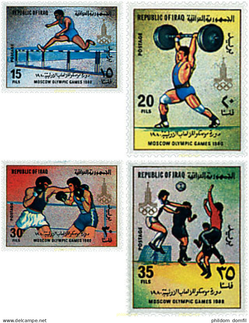 723245 HINGED IRAQ 1980 22 JUEGOS OLIMPICOS VERANO MOSCU 1980 - Iraq