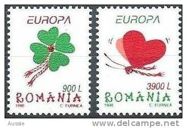 CEPT 1998 Roumanie Roemenie Romania Yvertn° 4432-33 *** MNH Cote 15 € - 1998