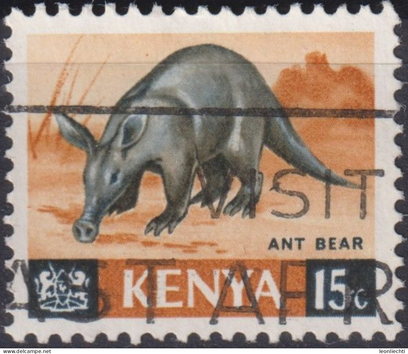 1966 Kenia ° Mi:KE 22, Sn:KE 22, Yt:KE 22, Aardvark (Orycteropus Afer) - Kenya (1963-...)