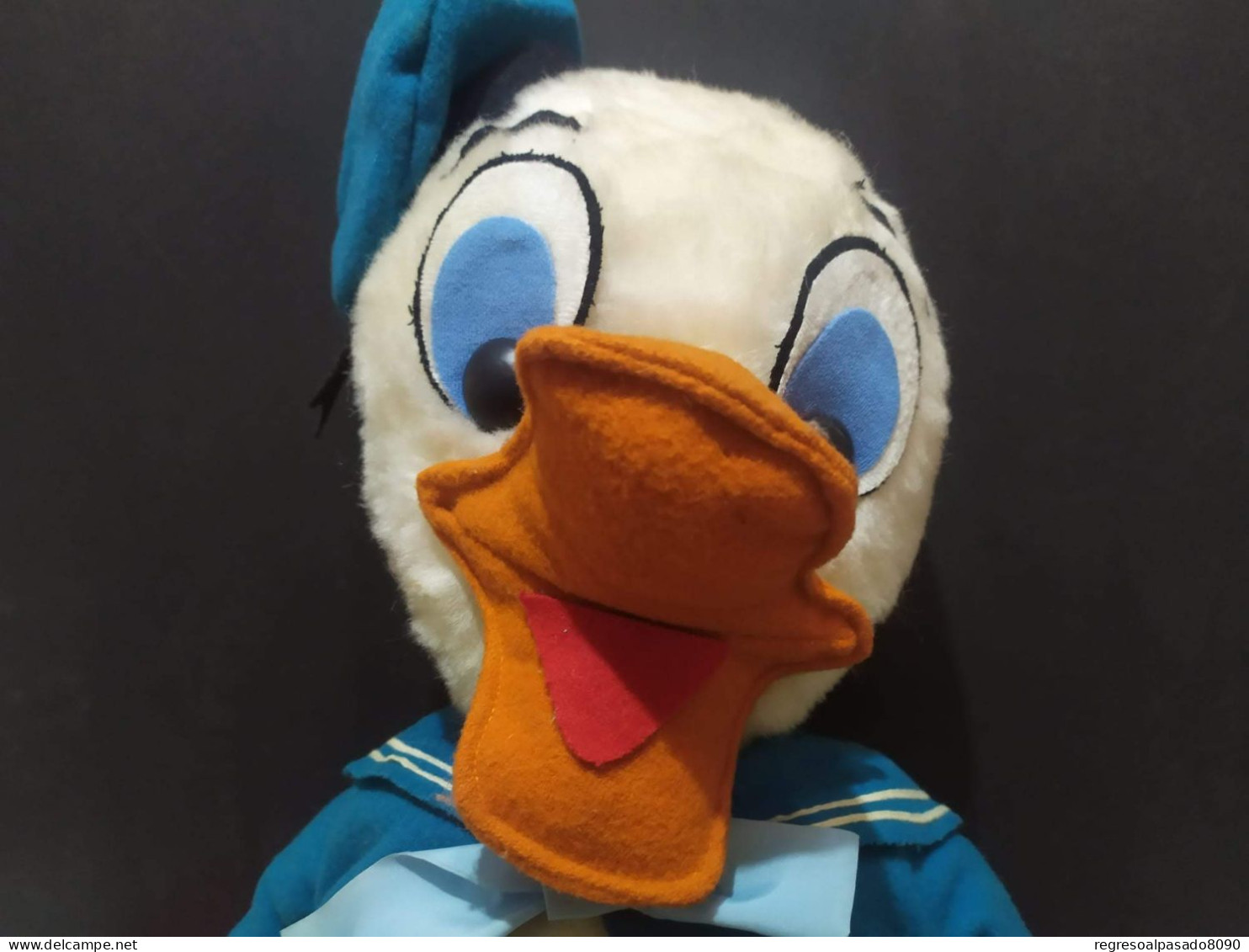 Antiguo peluche del pato donald duck paperino disney años 60 Gran tamaño