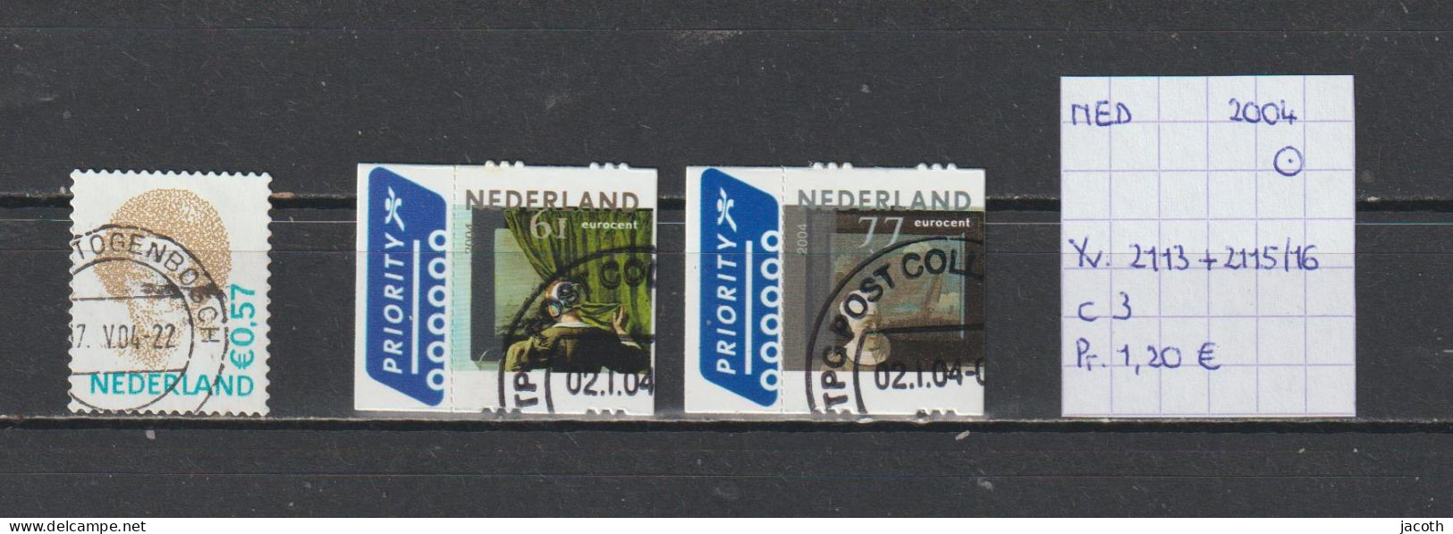 Nederland 2004 - YT 2113 + 2115/16 (gest./obl./used) - Gebruikt