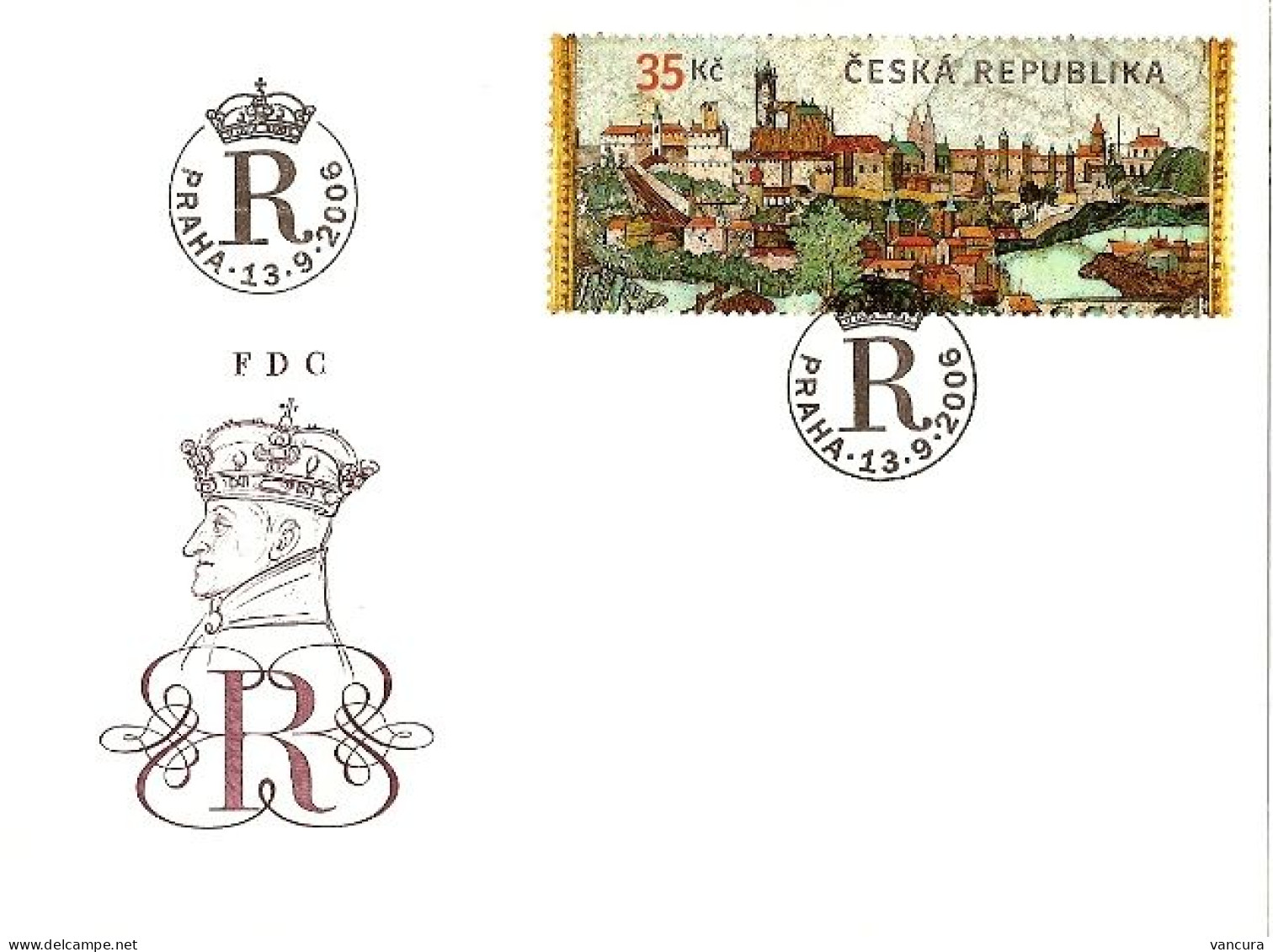 FDC 488 Czech Republic Castrucci's Mosaic 2006 - Verres & Vitraux