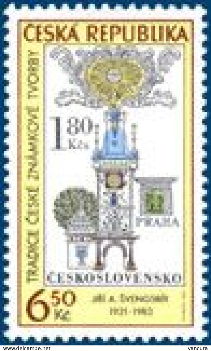 ** 387 Traditions Of The Czech Stamp Design 2004 House Of Green Frog Bridge Tower - Neufs