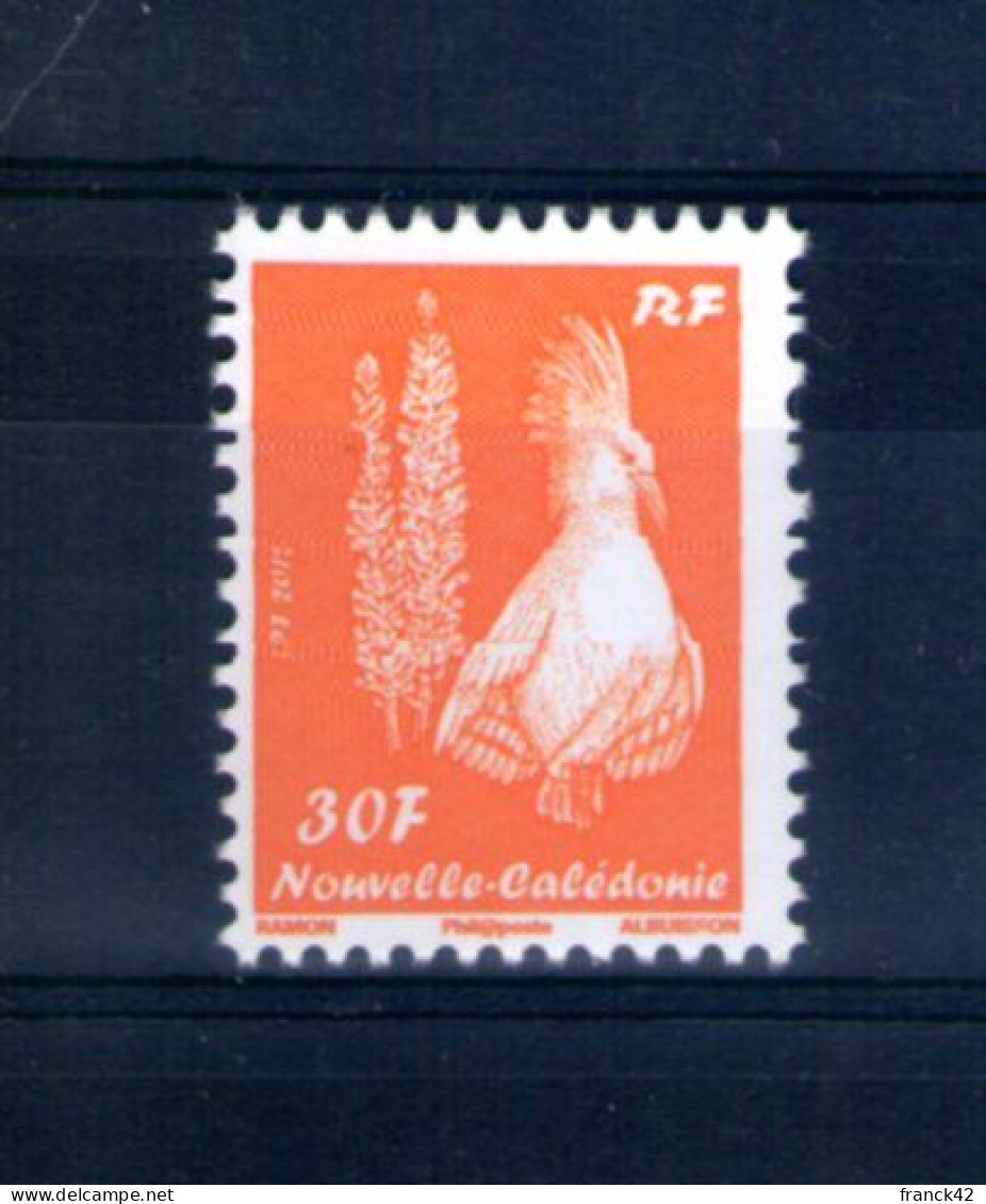 Nouvelle Calédonie. 30 F Cagou Orange. 2012 - Unused Stamps