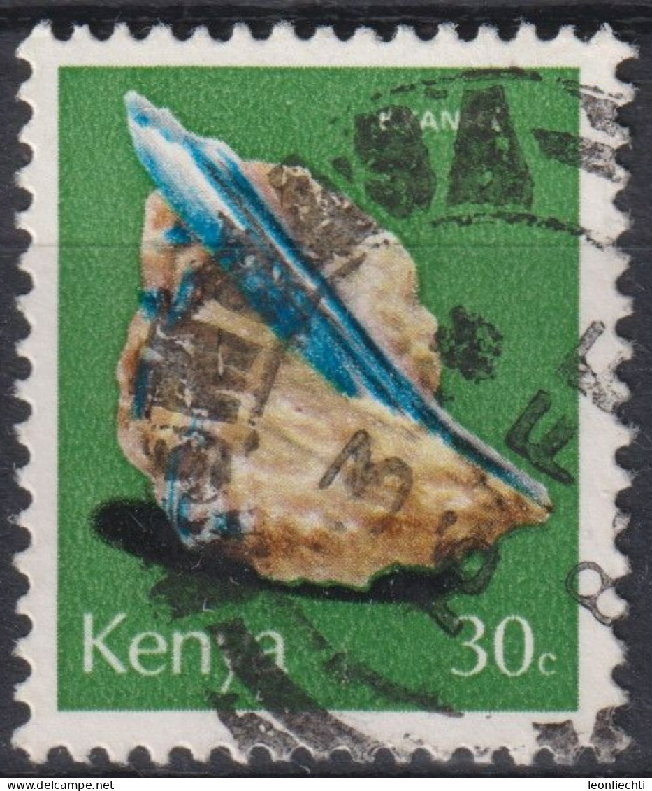 1977 Kenia ° Mi:KE 98, Sn:KE 100, Yt:KE 97, Kyanite, Mineralien - Kenya (1963-...)