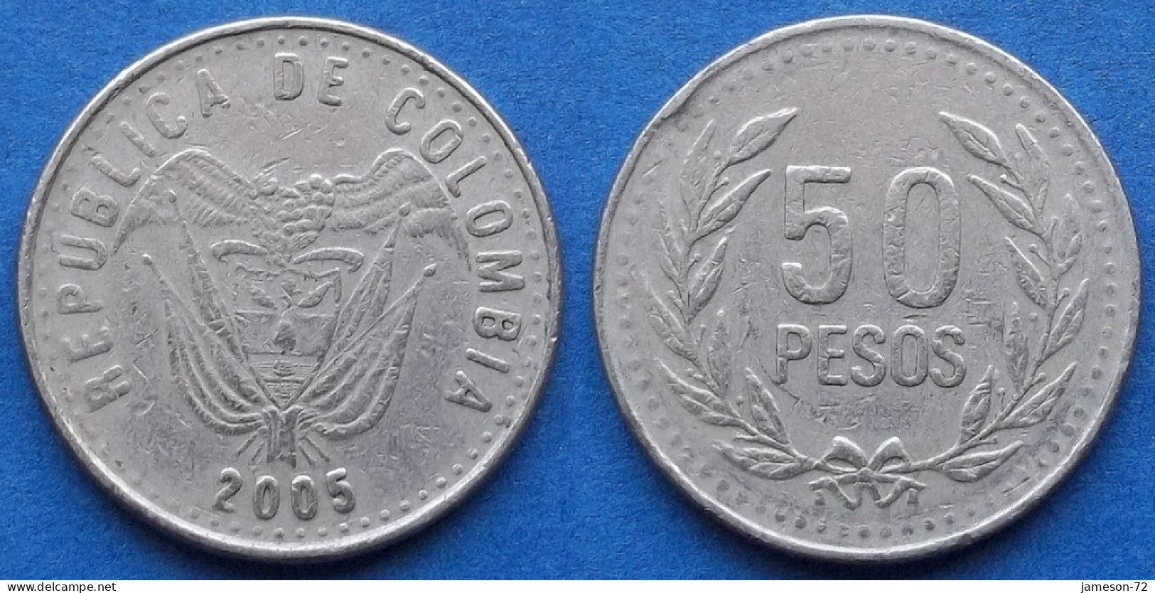 COLOMBIA - 50 Pesos 2005 KM# 283.2 Republic - Edelweiss Coins - Colombie