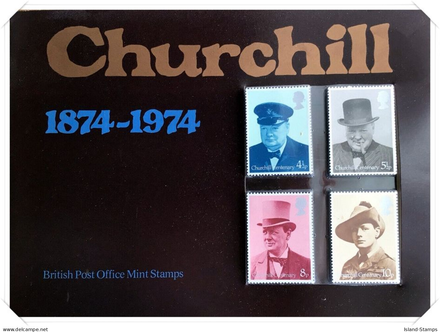 1974 Churchill 1874- Centenary UM Stamps In Booklet HRD4 - Presentation Packs