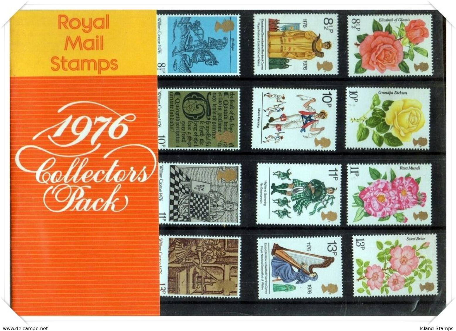 1976 Collectors Pack Includes The Year's Complete Commemorative Sets Superb UM Hrd4 - Presentation Packs