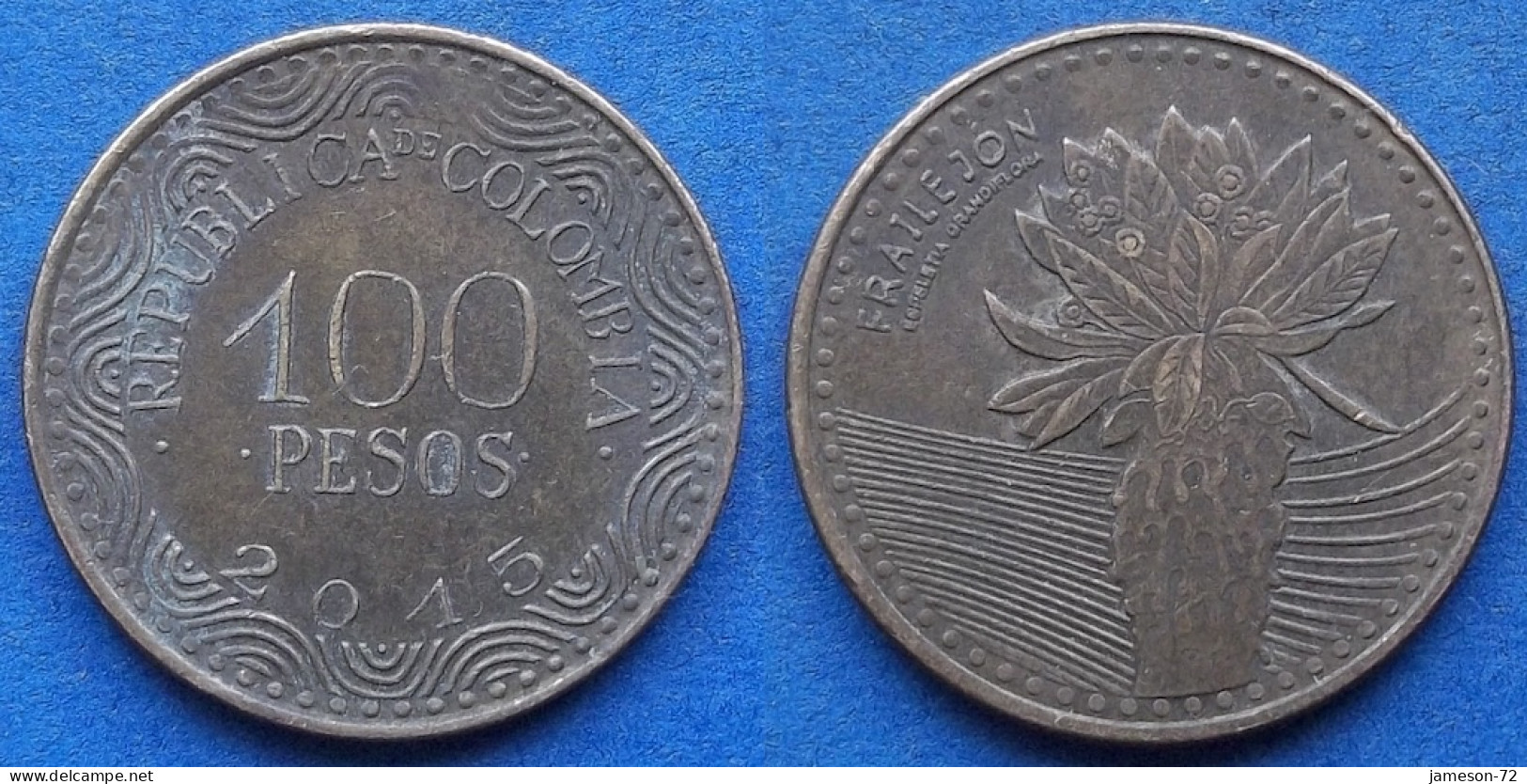 COLOMBIA - 100 Pesos 2015 "Frailejon" KM# 296 Republic - Edelweiss Coins - Colombie