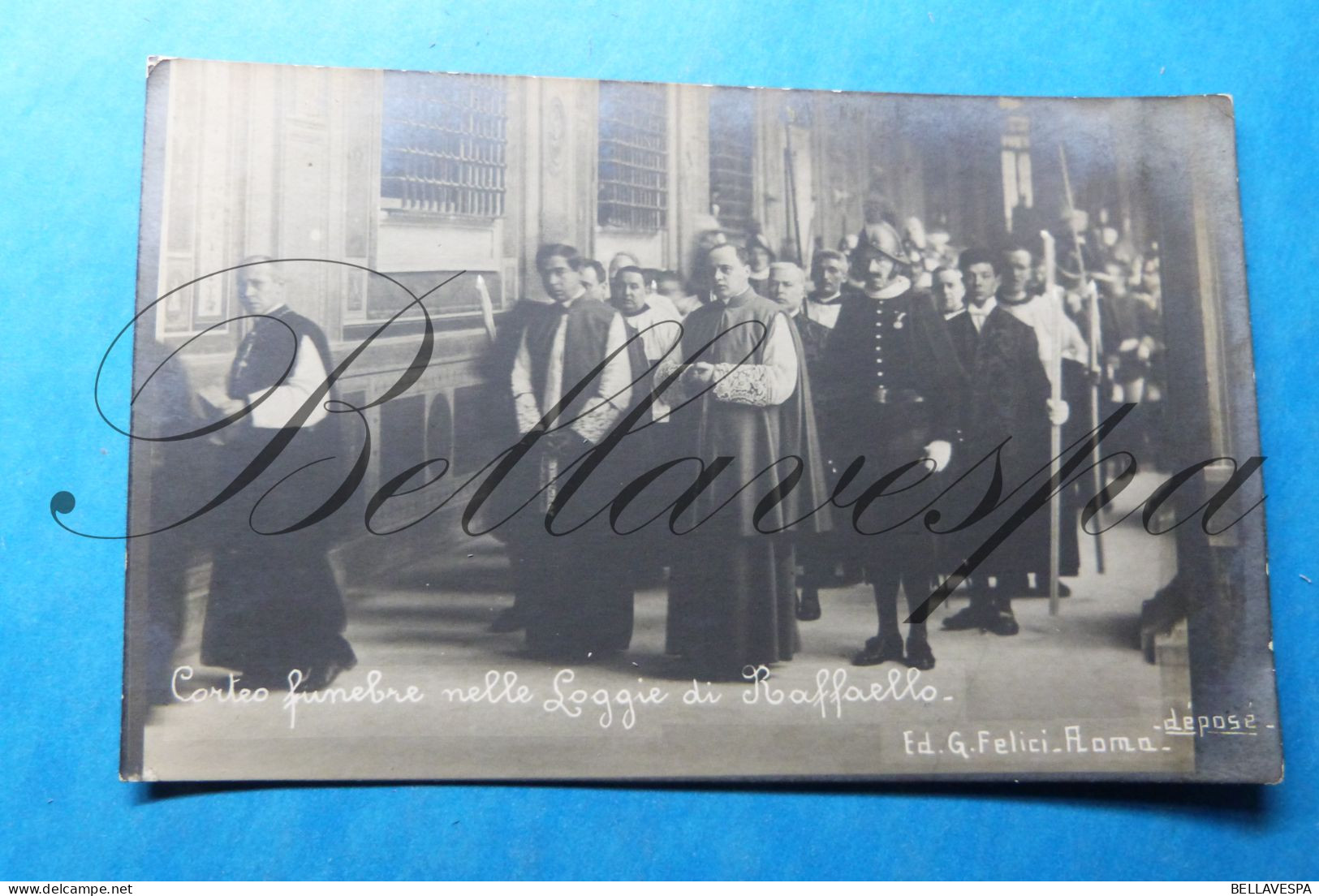 Corteo Funebre Nelle Loggie Di Raffaello  Ed. G. Felici Roma Vaticaan Carte Photo RPPC - Popes