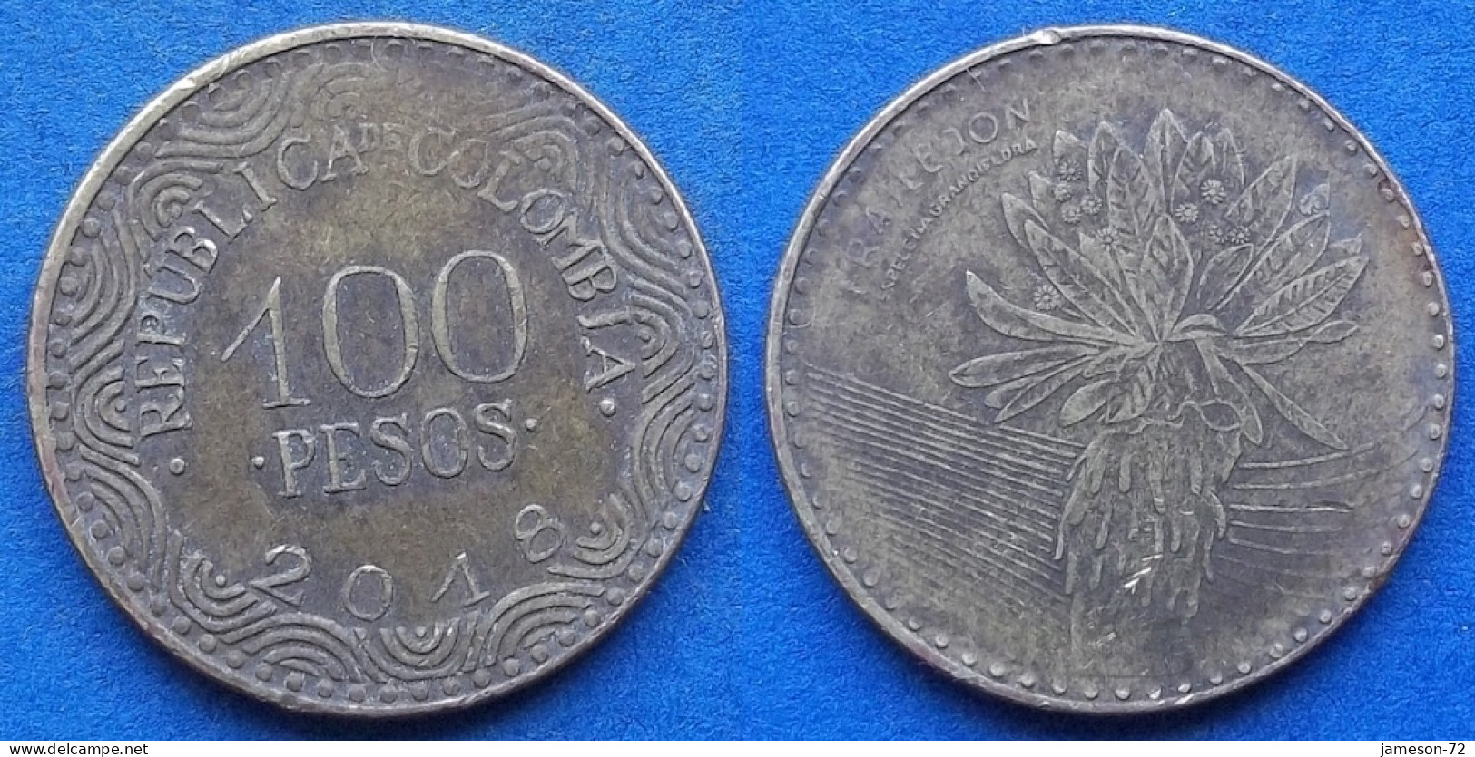 COLOMBIA - 100 Pesos 2018 "Frailejon" KM# 296 Republic - Edelweiss Coins - Kolumbien