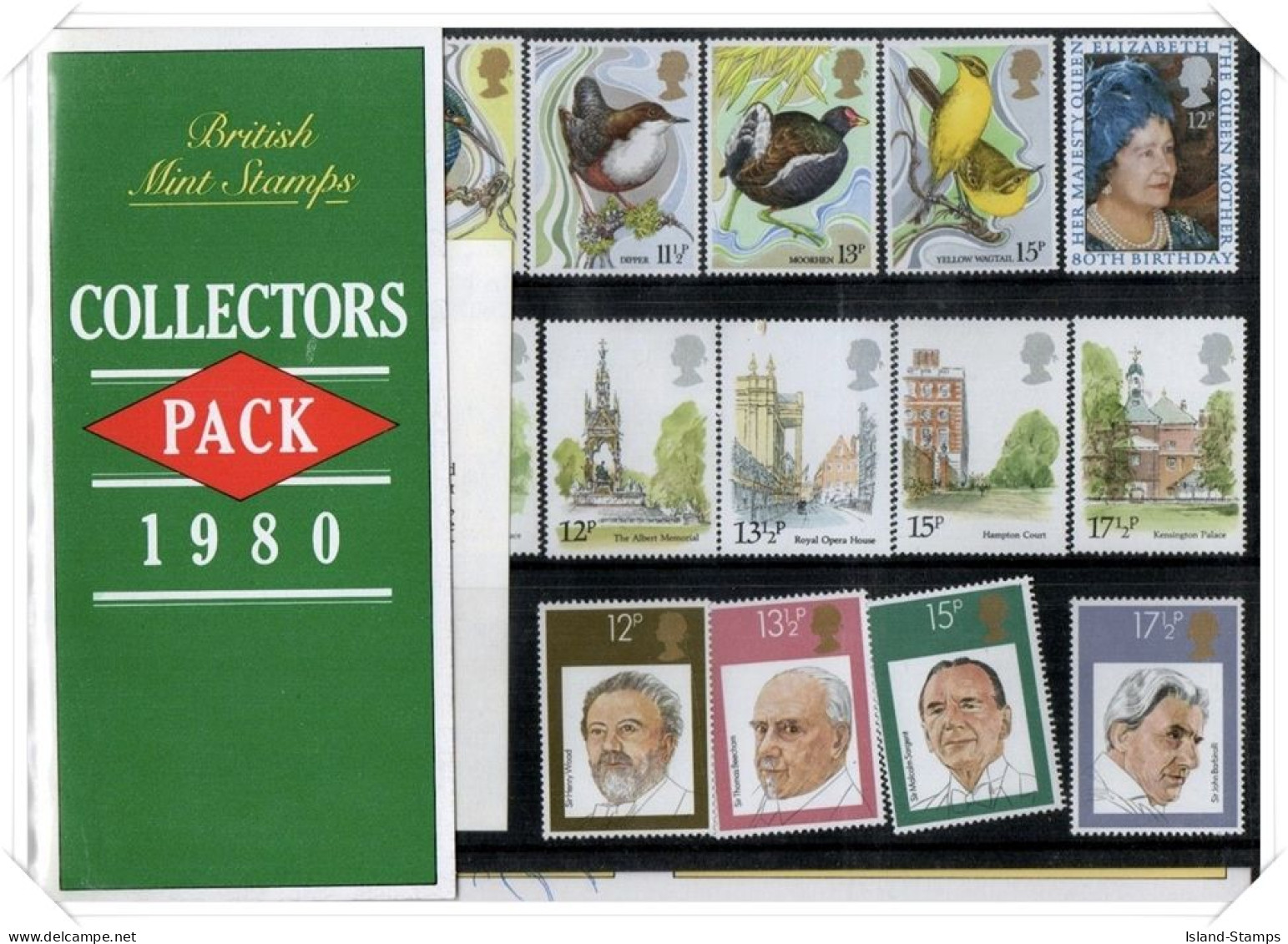 1980 Collectors Pack Includes The Year's Complete Commemorative Sets Superb UM Hrd4 - Presentation Packs