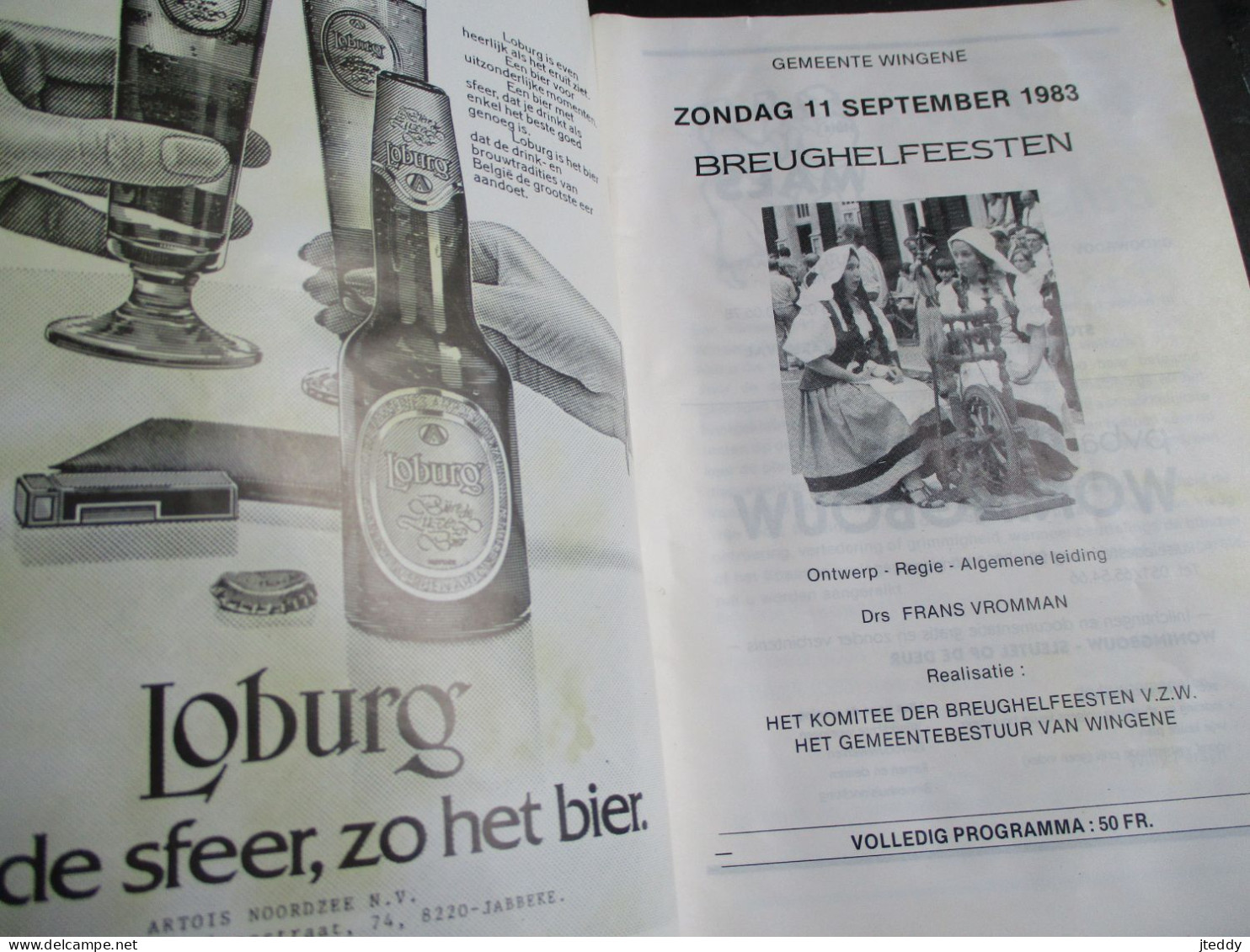 Oud Boekje    1983  BREUGHEL  FEESTEN  Stoet  ---  Regie  F .  VROMMAN   WINGENE - Wingene