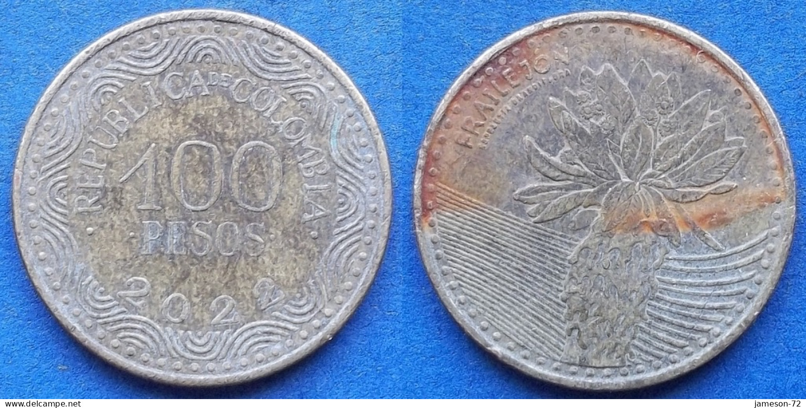 COLOMBIA - 100 Pesos 2022 "Frailejon" KM# 296 Republic - Edelweiss Coins - Colombia