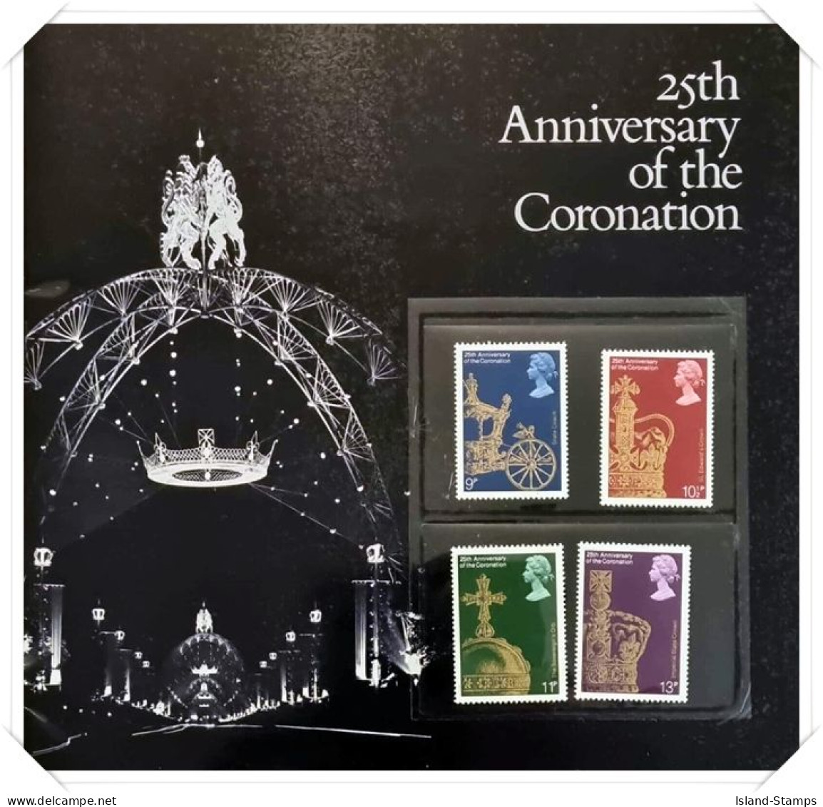 1978 25th Anniversary Of The Coronation Souvenir Pack ( MNH Stamp Set) HRD4 - Presentation Packs