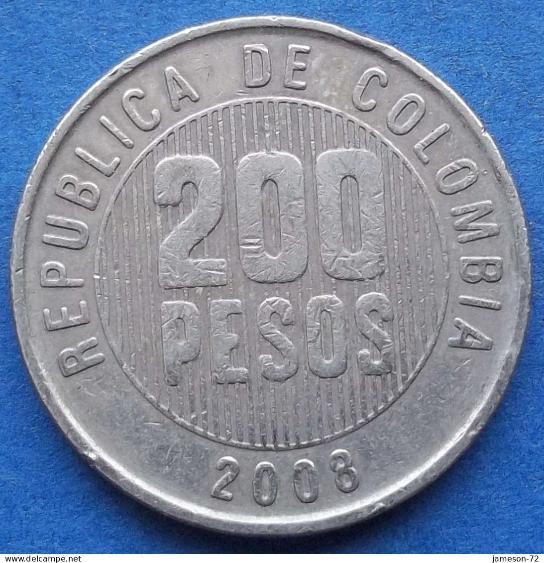 COLOMBIA - 200 Pesos 2008 "Quimbaya Artwork" KM# 287 Republic - Edelweiss Coins - Kolumbien