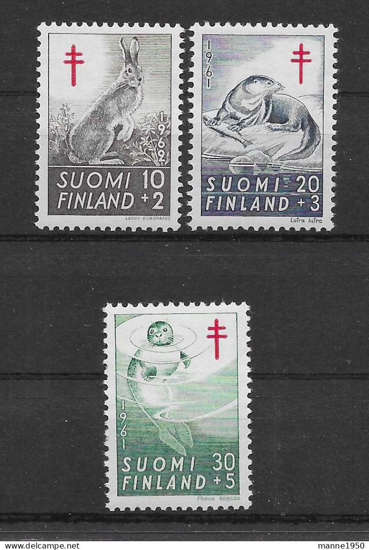 Finnland 1962 Tiere Mi.Nr. 551/53 Kpl. Satz ** - Unused Stamps