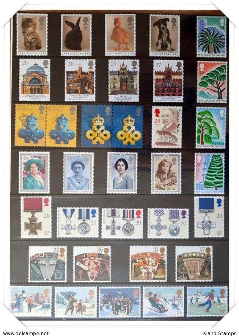 1990 Collectors Year Pack British Mint Stamps Includ Mini Sheet Elizabeth II MNH - Presentation Packs