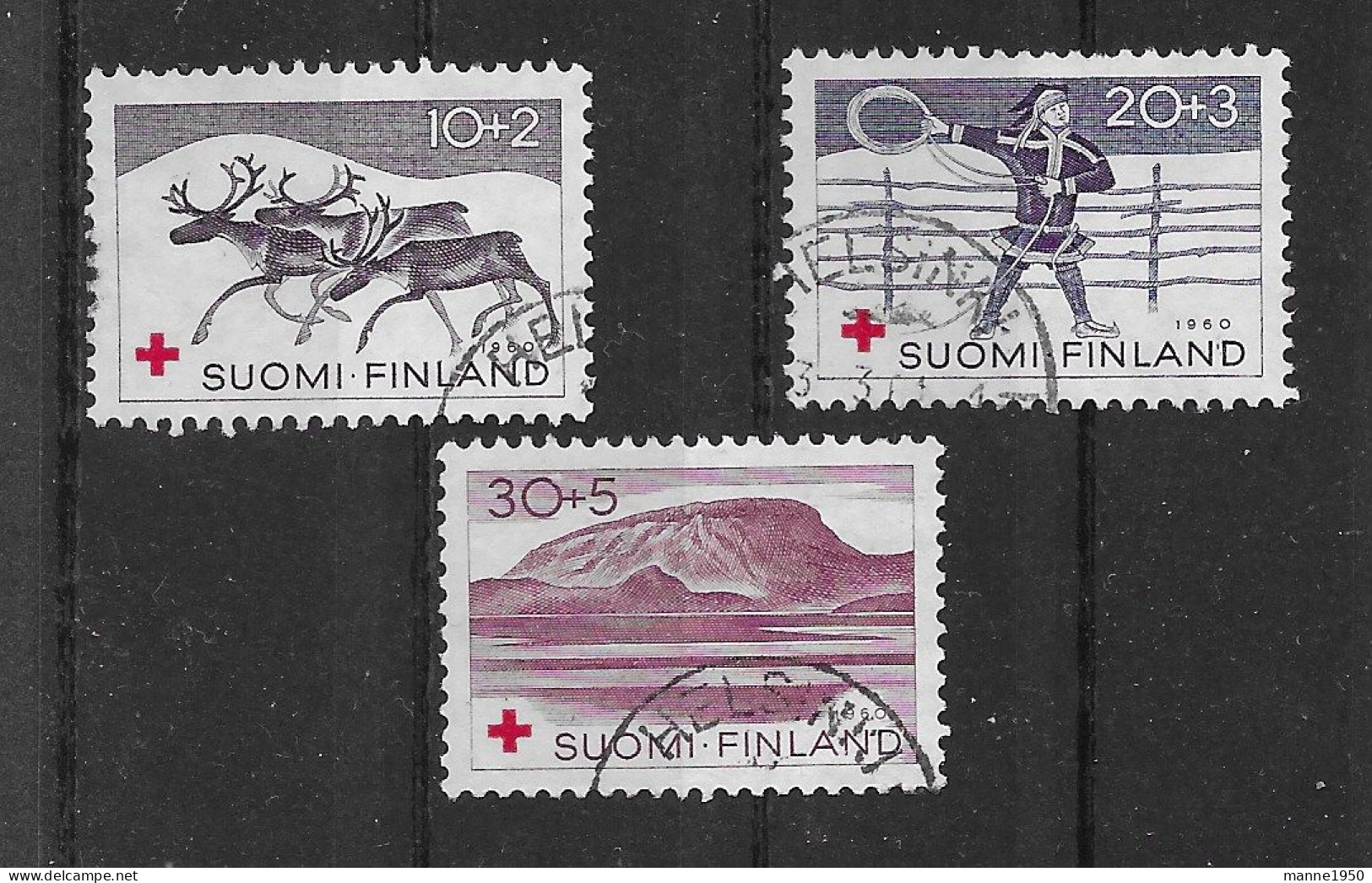 Finnland 1960 Rotes Kreuz Mi.Nr. 528/30 Kpl. Satz Gestempelt - Usati