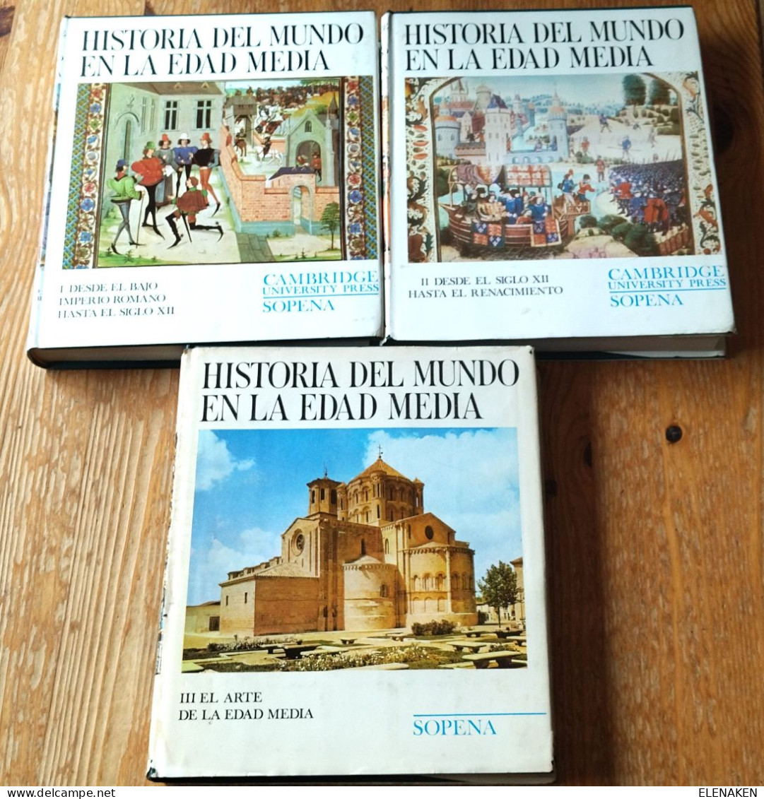 LIBRO LOS CIPRESES CREEN EN DIOS (JOSE MARIA GIRONELLA) EDITORIAL PLANETA..HISTORIA DEL MUNDO EN LA EDAD MEDIA 3 TOMOS C - Culture