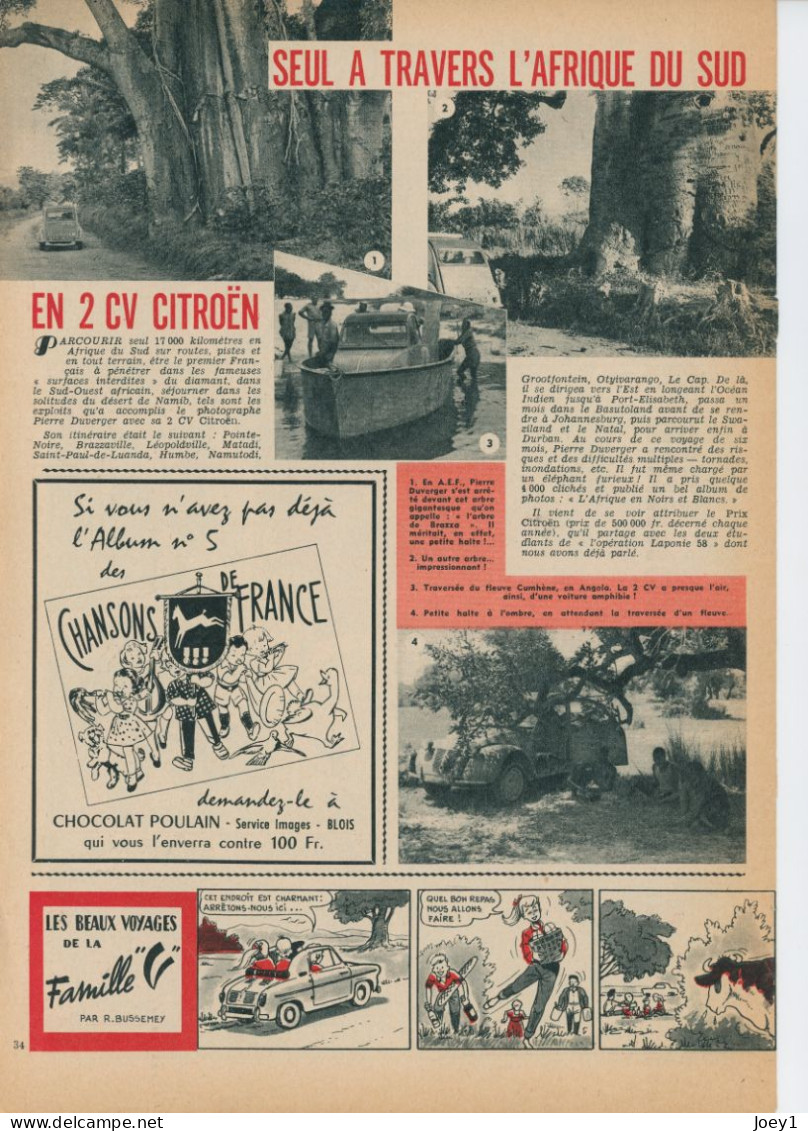 Portfolio original de Pierre Duverger pendant son voyage en Afrique en 1957 en 2CV, Format 30/40 40 photos