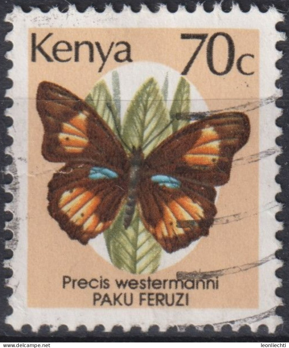 1988 Kenia ° Mi:KE 418, Sn:KE 428, Yt:KE 414, Blue-spot Pansy (Precis Westermanni), Butterflies (1988) - Kenya (1963-...)