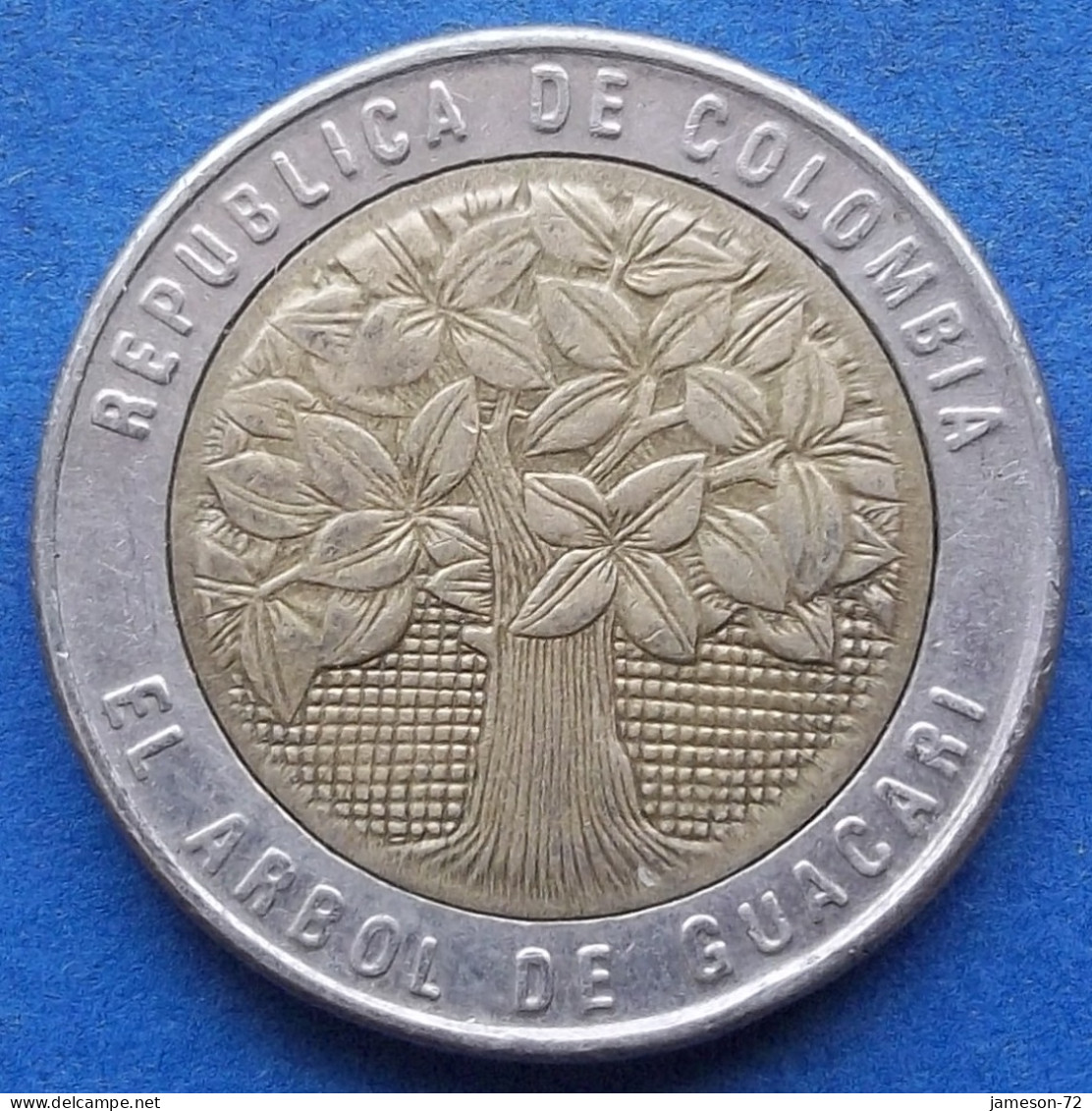 COLOMBIA - 500 Pesos 2003 "Guacari Tree" KM# 286 Republic - Edelweiss Coins - Kolumbien