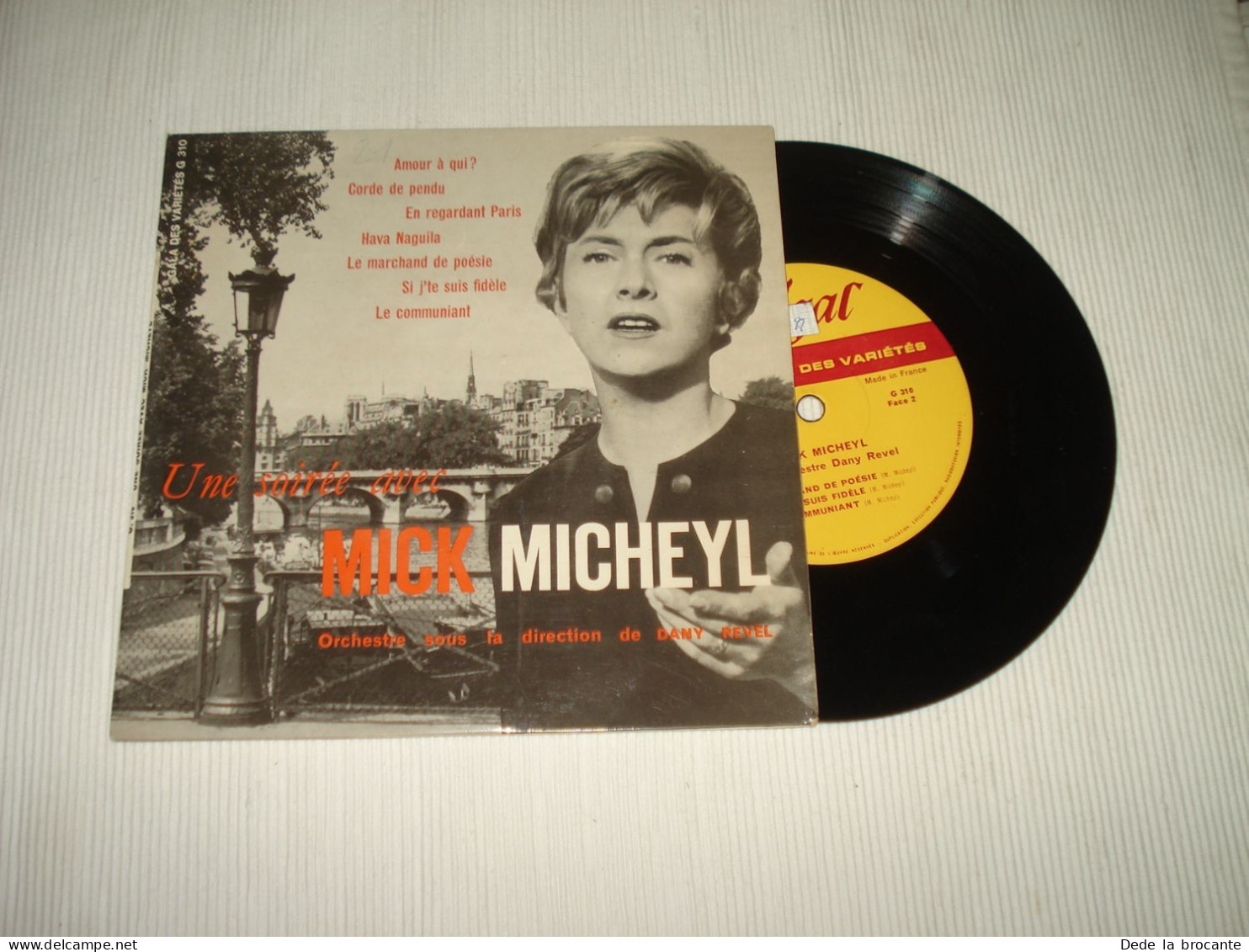 B13 / Mick Micheyl – Une Soirée Avec... - 7"- 33 T - G-310 - FR 1961  EX/EX - Formats Spéciaux