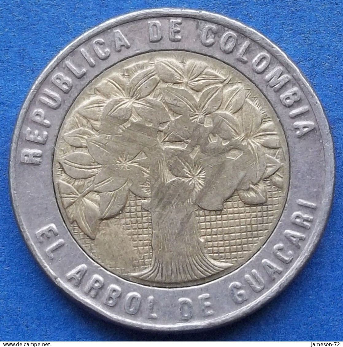 COLOMBIA - 500 Pesos 2008 "Guacari Tree" KM# 286 Republic - Edelweiss Coins - Colombia