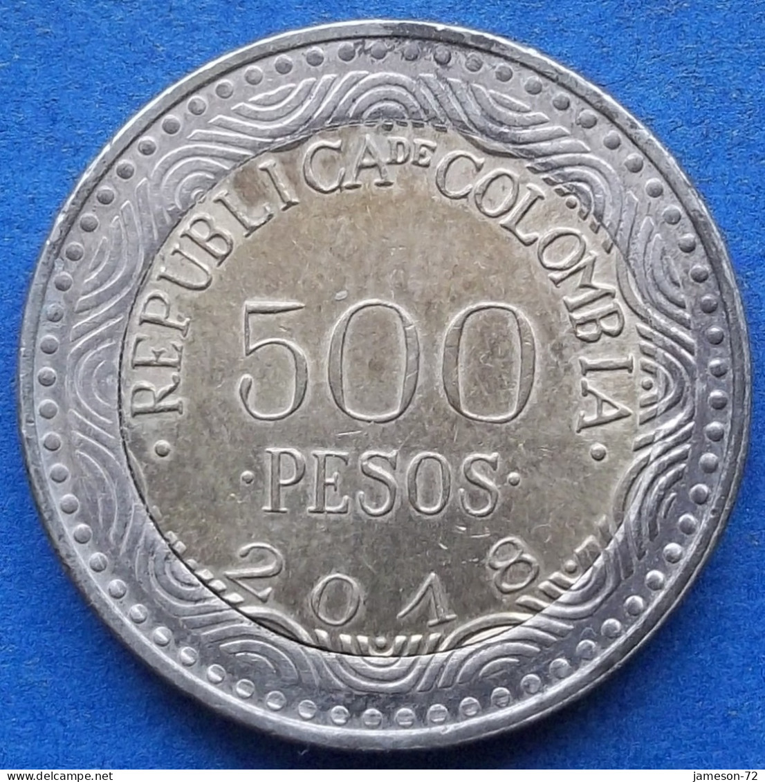 COLOMBIA - 500 Pesos 2018 "Glass Frog" KM# 298 Republic - Edelweiss Coins - Colombia