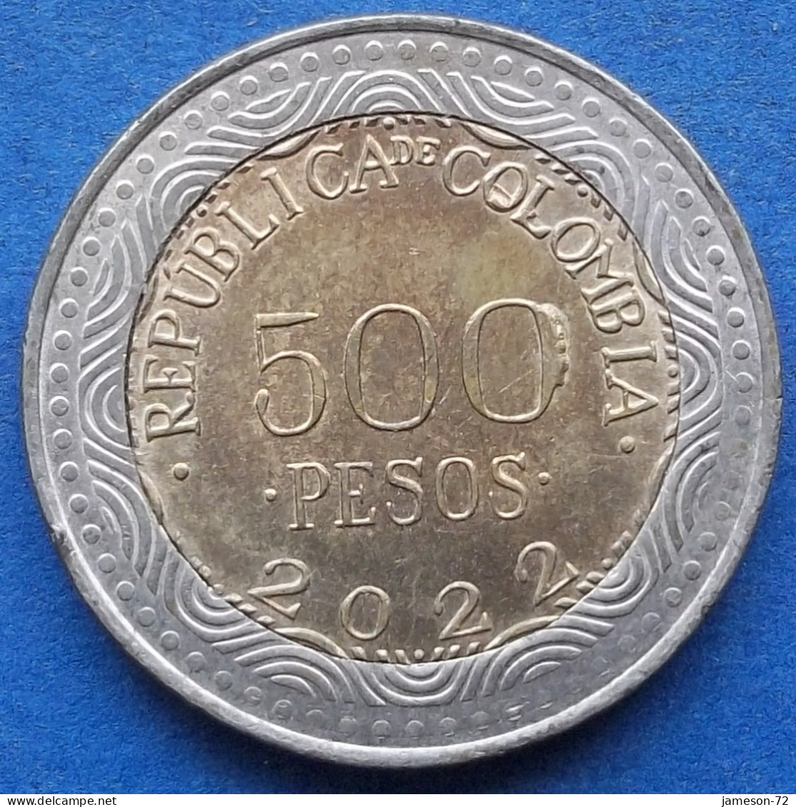 COLOMBIA - 500 Pesos 2022 "Glass Frog" KM# 298 Republic - Edelweiss Coins - Colombia