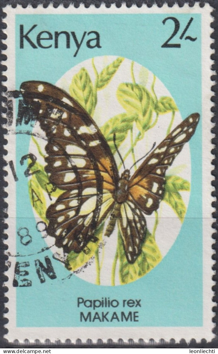 1988 Kenia ° Mi:KE 421, Sn:KE 431, Yt:KE 417, Regal Swallowtail (Papilio Rex), Butterflies (1988) - Kenya (1963-...)