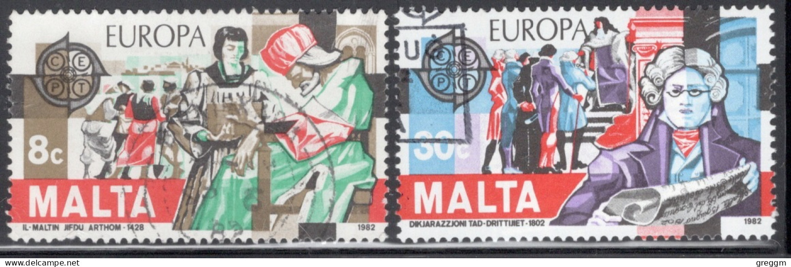 Malta 1982 Set To Celebrate EUROPA Stamps - Historic Events - Maltese History In Fine Used - Malta