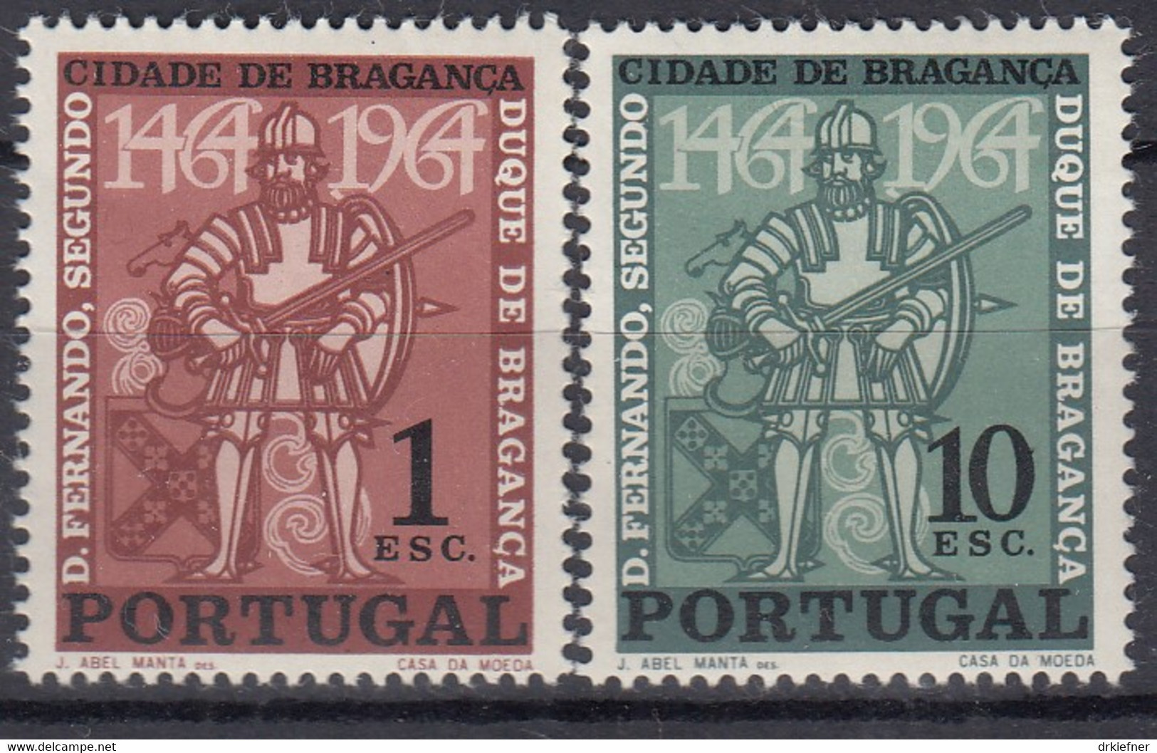 PORTUGAL 977-978, Postfrisch **, 500 Jahre Braganca, 1965 - Neufs