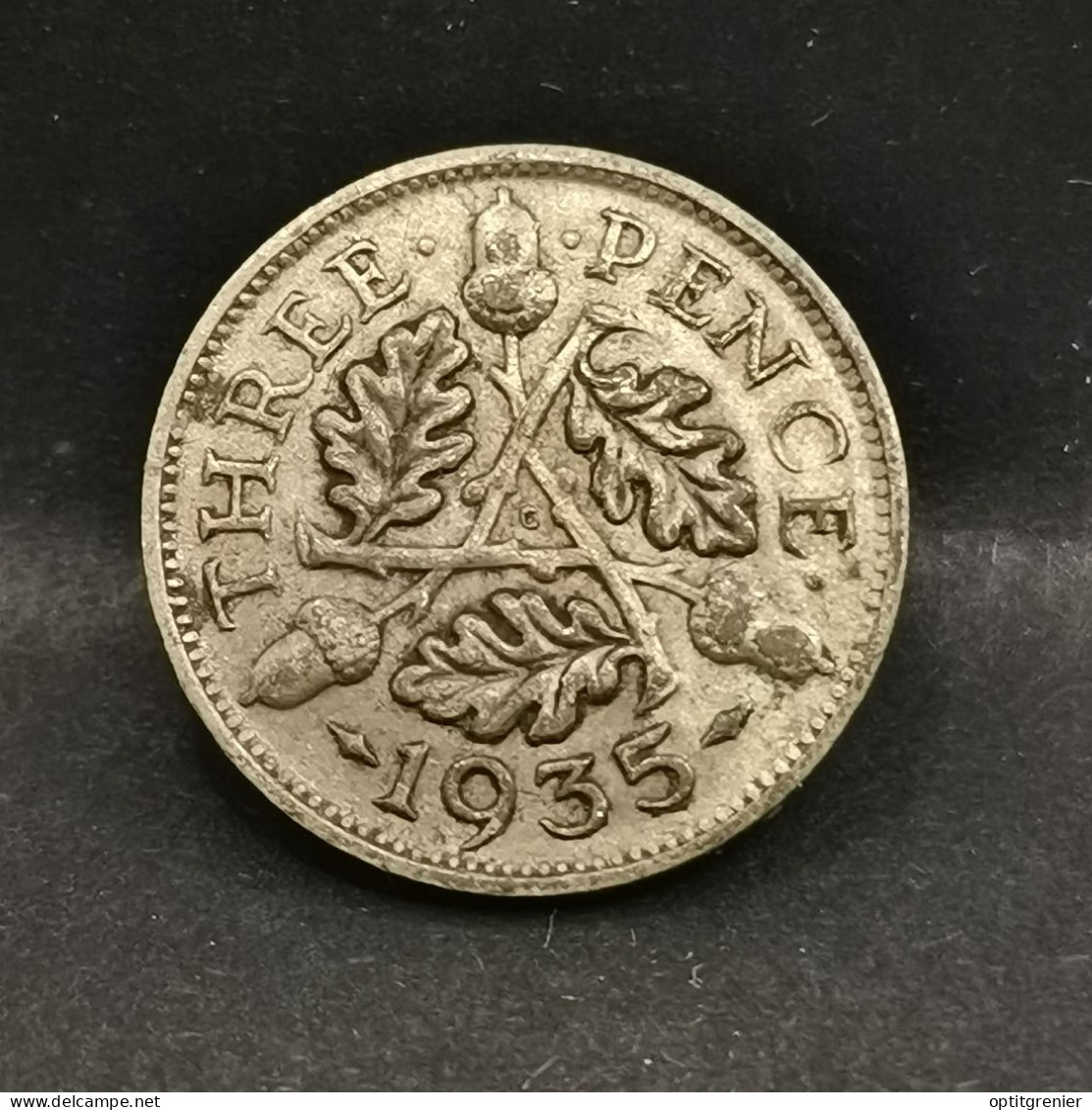 3 PENCE ARGENT 1935 GEORGE V 2ème EFFIGIE 1er TYPE ROYAUME UNI / UNITED KINGDOM SILVER - F. 3 Pence