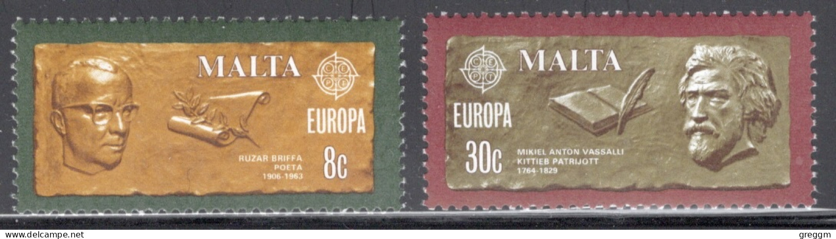 Malta 1980 Set To Celebrate EUROPA Stamps - Famous People In Unmounted Mint - Malta
